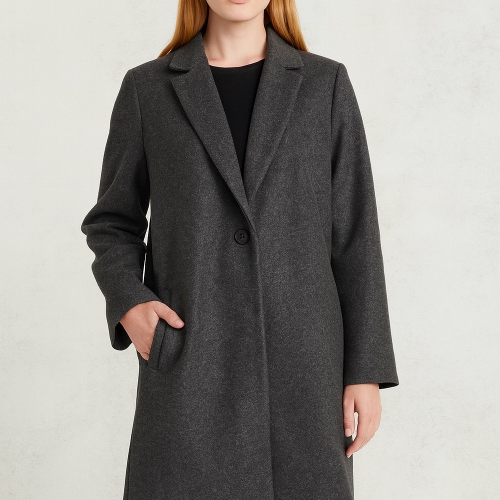 Zara Charcoal Trench Coat for Women